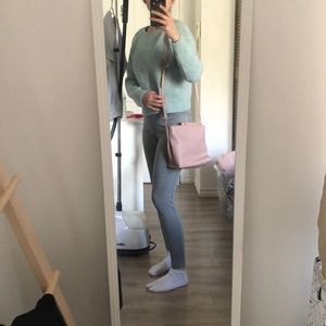 Cute pink pastel vegan crossbody